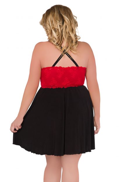 Kleid "Z/5036" schwarz/rot von Andalea