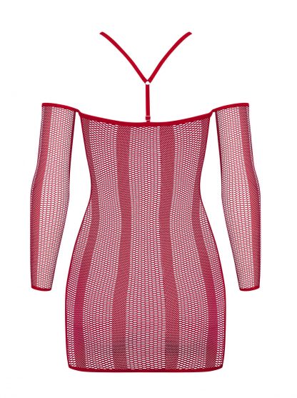 Netz-Kleid "Dressie" rubin von Obsessive