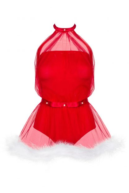 Weihnachts-Kostüm "Santastic Dress" rot von Obsessive